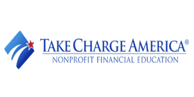 Take Charge America logo, with the tagline "Nonprofit financial education"